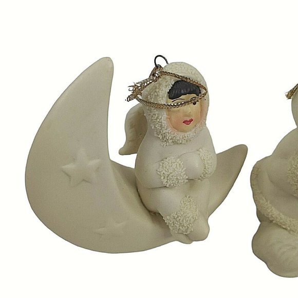 Christmas Ornaments Arctic Kids of Alaska Inuit Lot of 6 Winter White 3" - Picture 2 of 8